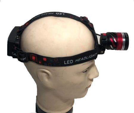 Torcia led da testa 1000 lmn ricaricabile