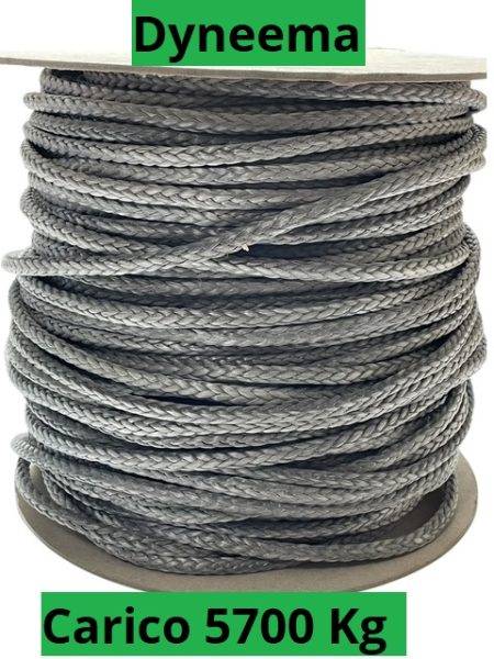 Cavo Dyneema 10 mm Carico 5700 Kg